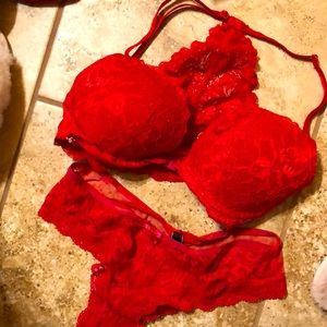 Victoria’s Secret panties and bra